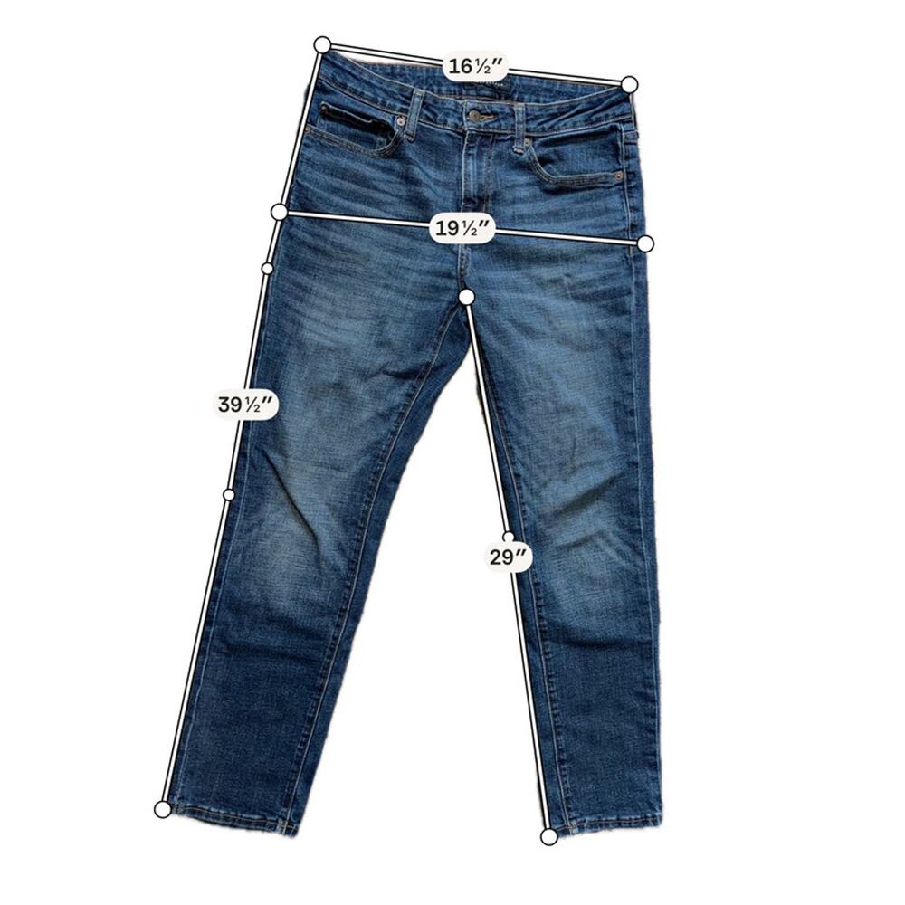 Aero pastel men’s blue denim jeans slim 31×32 2808 - Picture 4 of 5